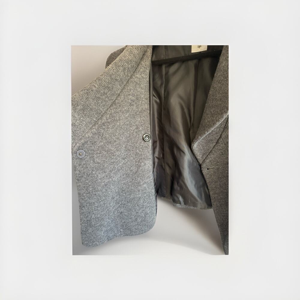 Designer Vintage MK2K gray bolero jacket Size M, Cropped With Bell Sleeves Y2K - Picture 5 of 11